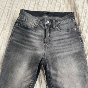 Lucky Brand High Rise Skinny Bridgette Gray Denim Jeans Size 8/29 Ankle
